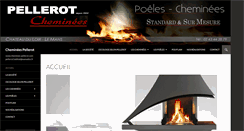 Desktop Screenshot of cheminees-pellerot.com
