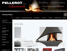 Tablet Screenshot of cheminees-pellerot.com